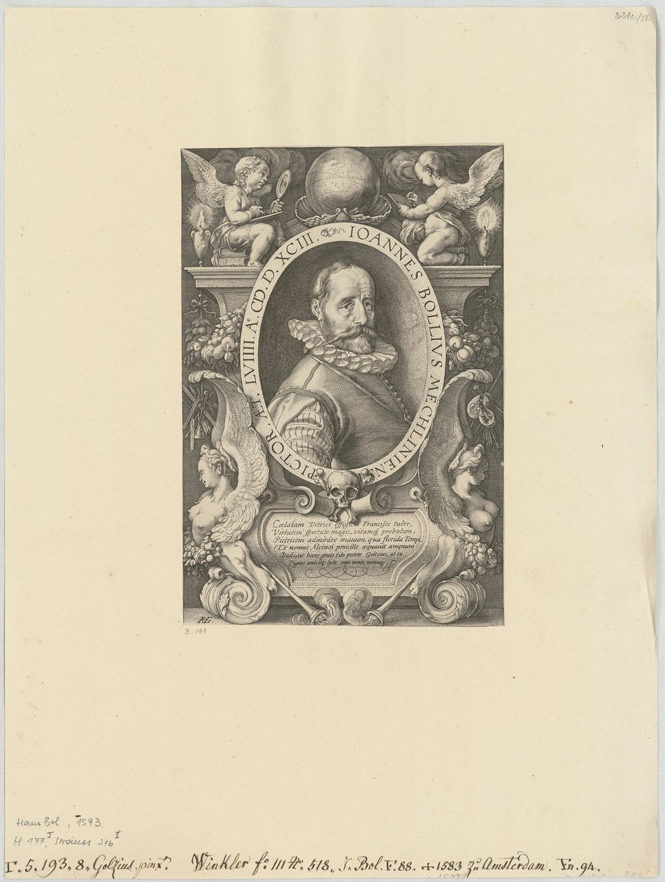 Ritratto di Hans Bol da Hendrick Goltzius