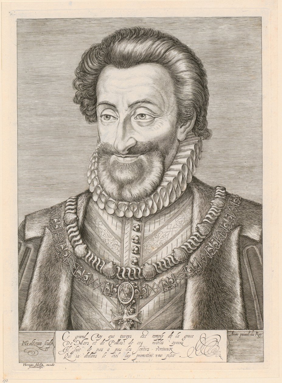 Ritratto di Enrico IV, re di Francia da Hendrick Goltzius