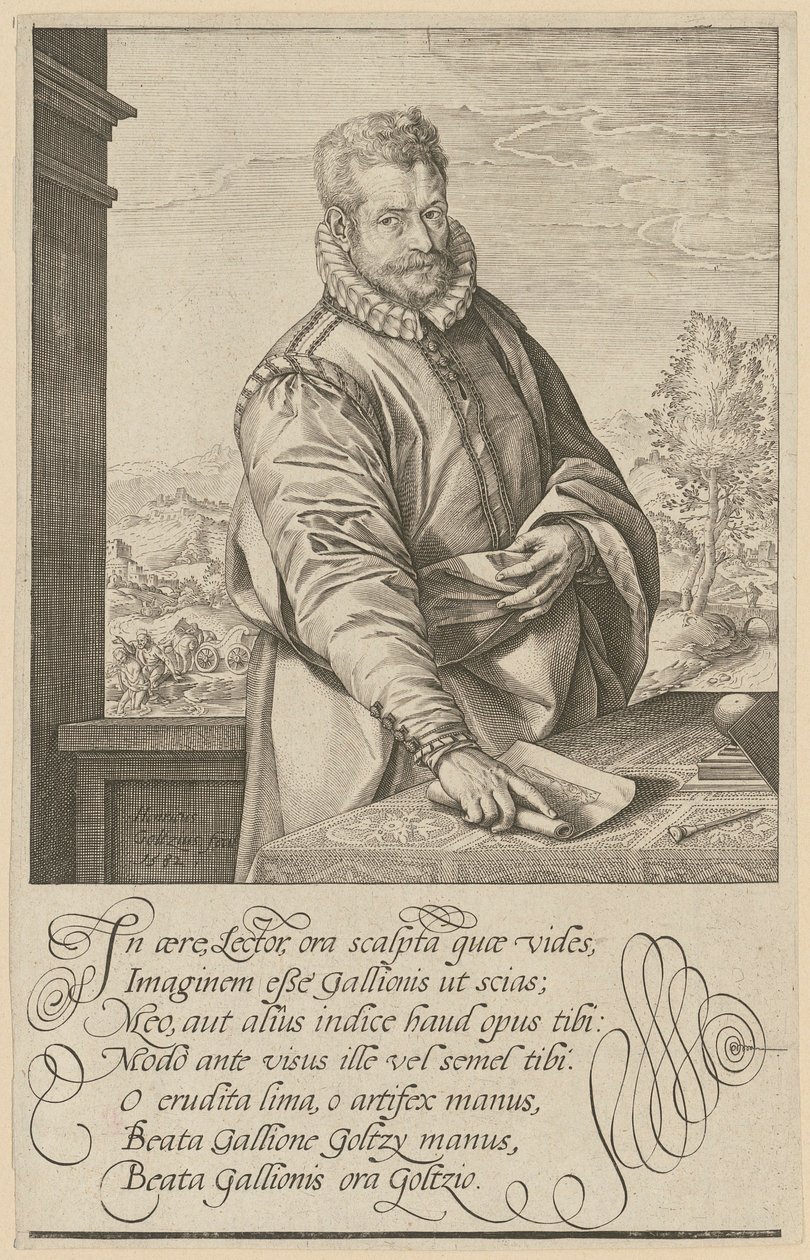 Ritratto di Philips Galle da Hendrick Goltzius