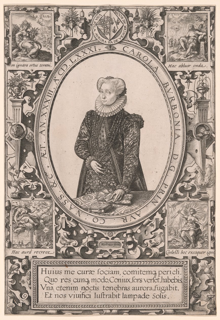Ritratto di Charlotte de Bourbon da Hendrick Goltzius