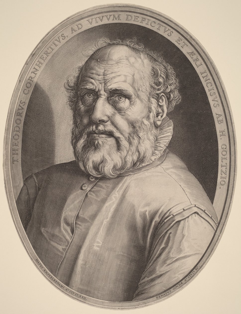Ritratto di Dirck Volckertcz. Coornhert da Hendrick Goltzius