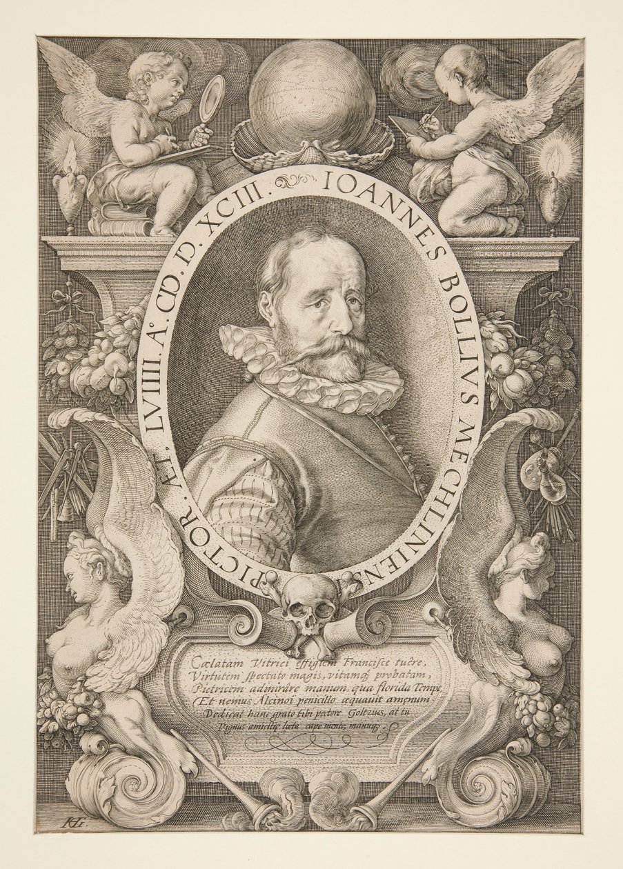 Ritratto di Hans Bol da Hendrick Goltzius