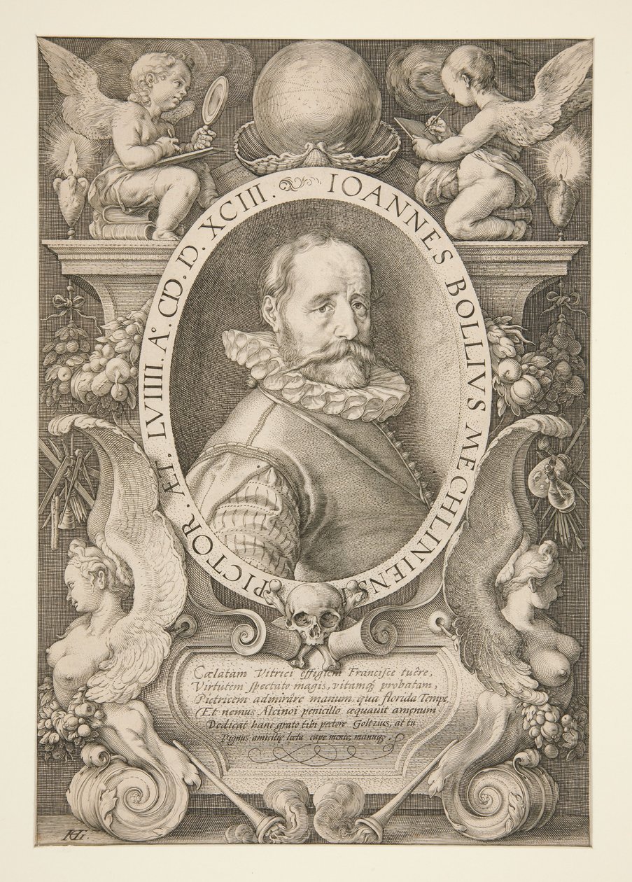 Ritratto di Hans Bol da Hendrick Goltzius
