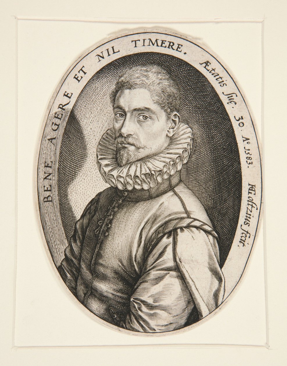 Ritratto di Hieronymous Scholiers da Hendrick Goltzius