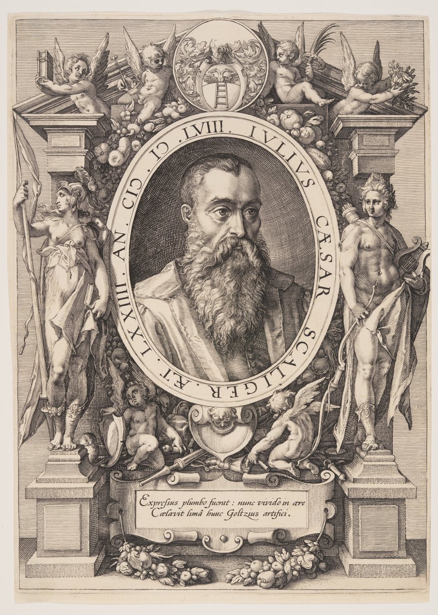 Ritratto di Giulio Cesare Scaligero da Hendrick Goltzius