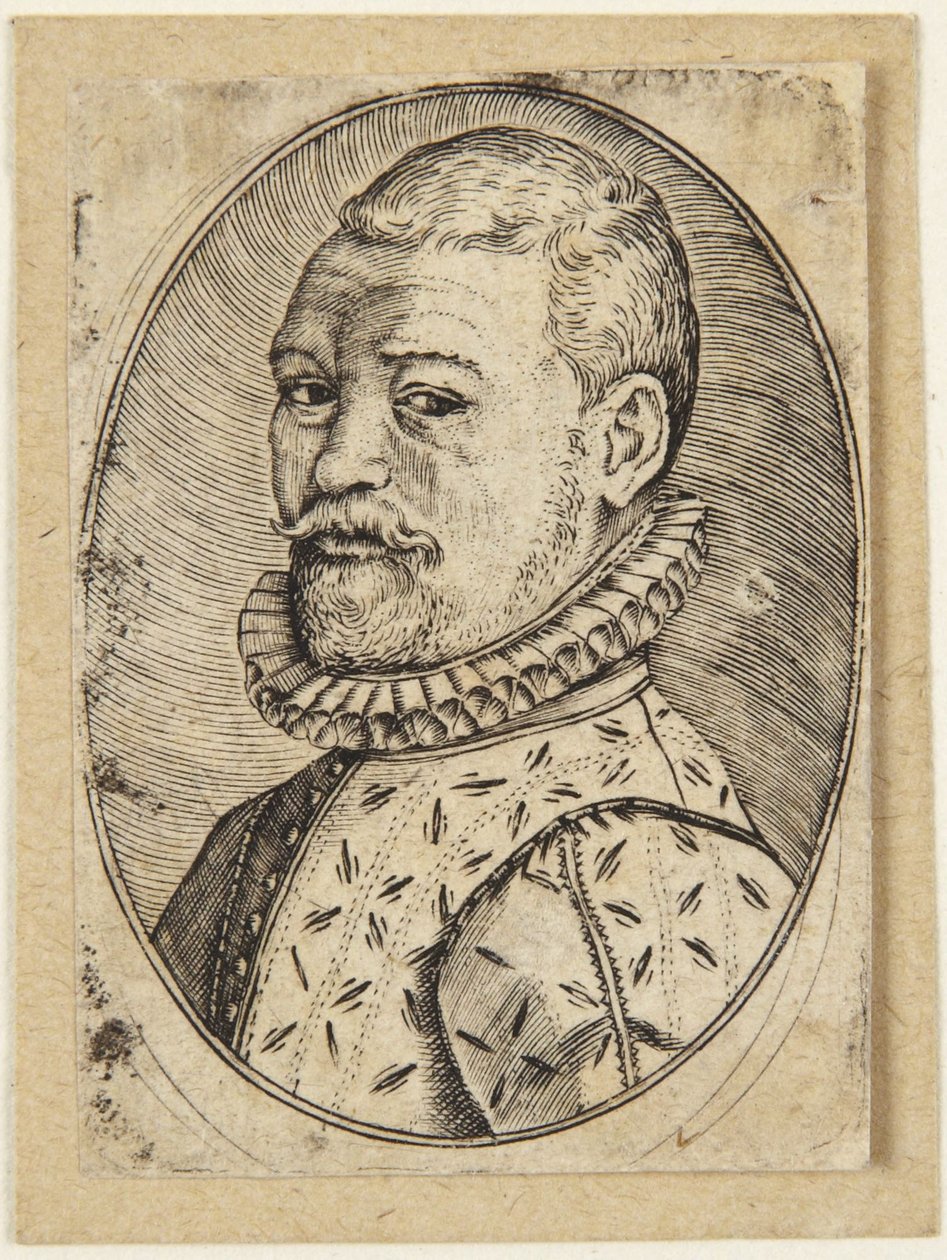 Ritratto di un uomo rivolto a sinistra da Hendrick Goltzius