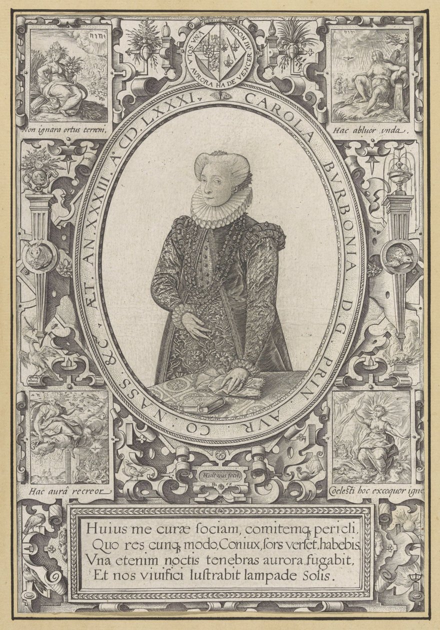 Ritratto di Carlotta di Borbone da Hendrick Goltzius