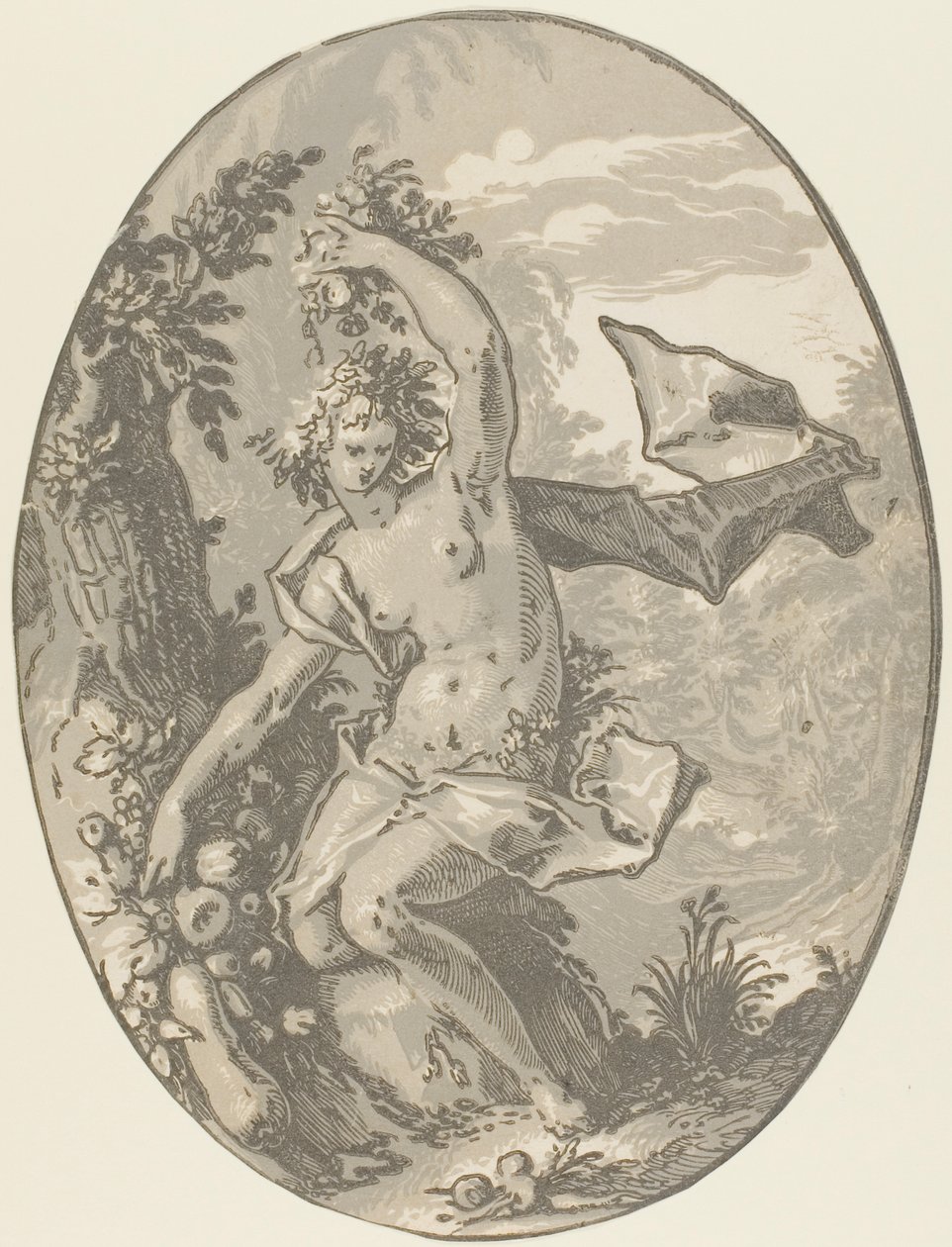 Proserpina, tavola cinque da Demogorgon e le divinità da Hendrick Goltzius