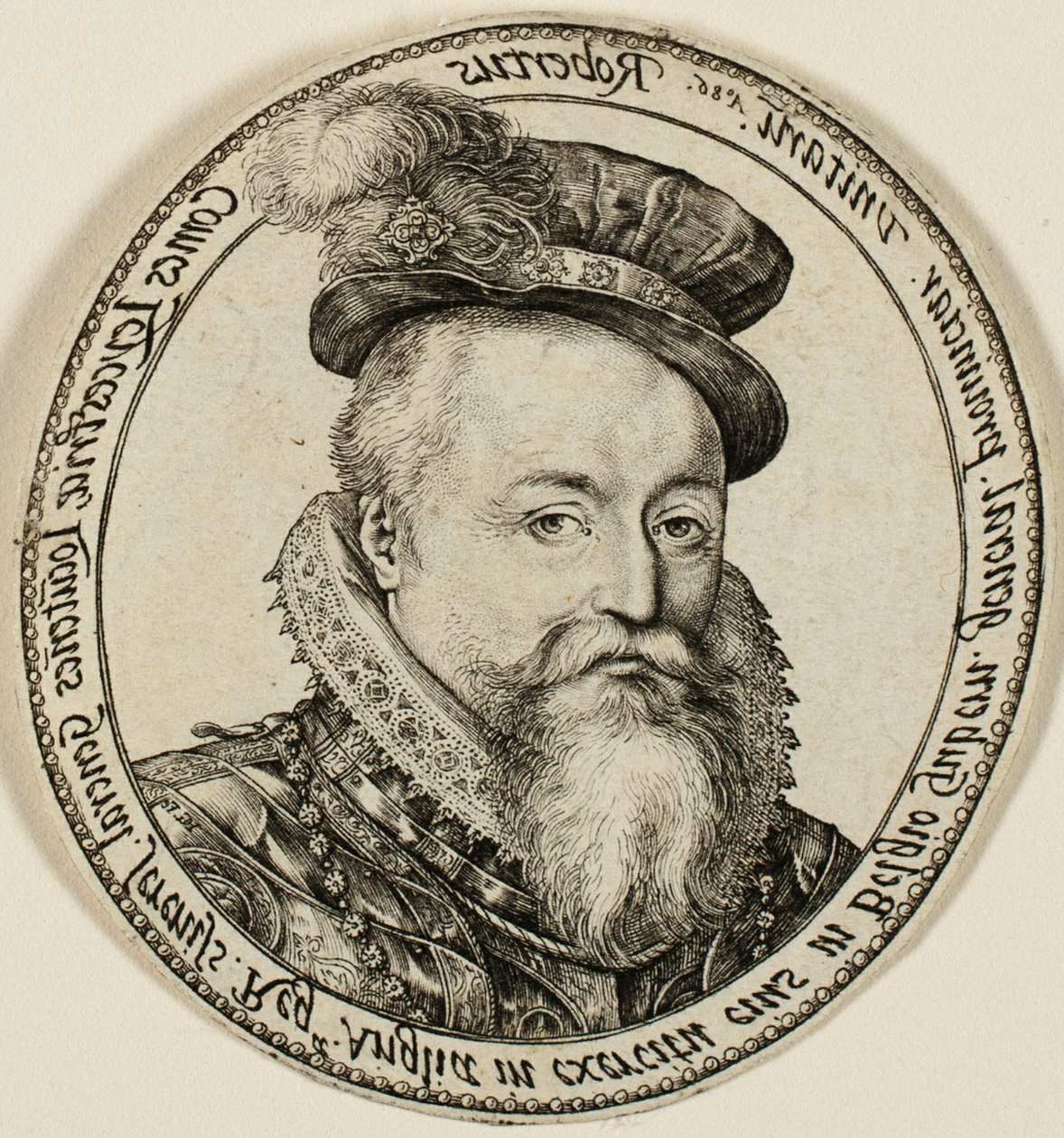 Robert Dudley, Conte di Leicester (1532-1588), nobile inglese, Governatore Generale delle Province Unite nel 1585-87 da Hendrick Goltzius
