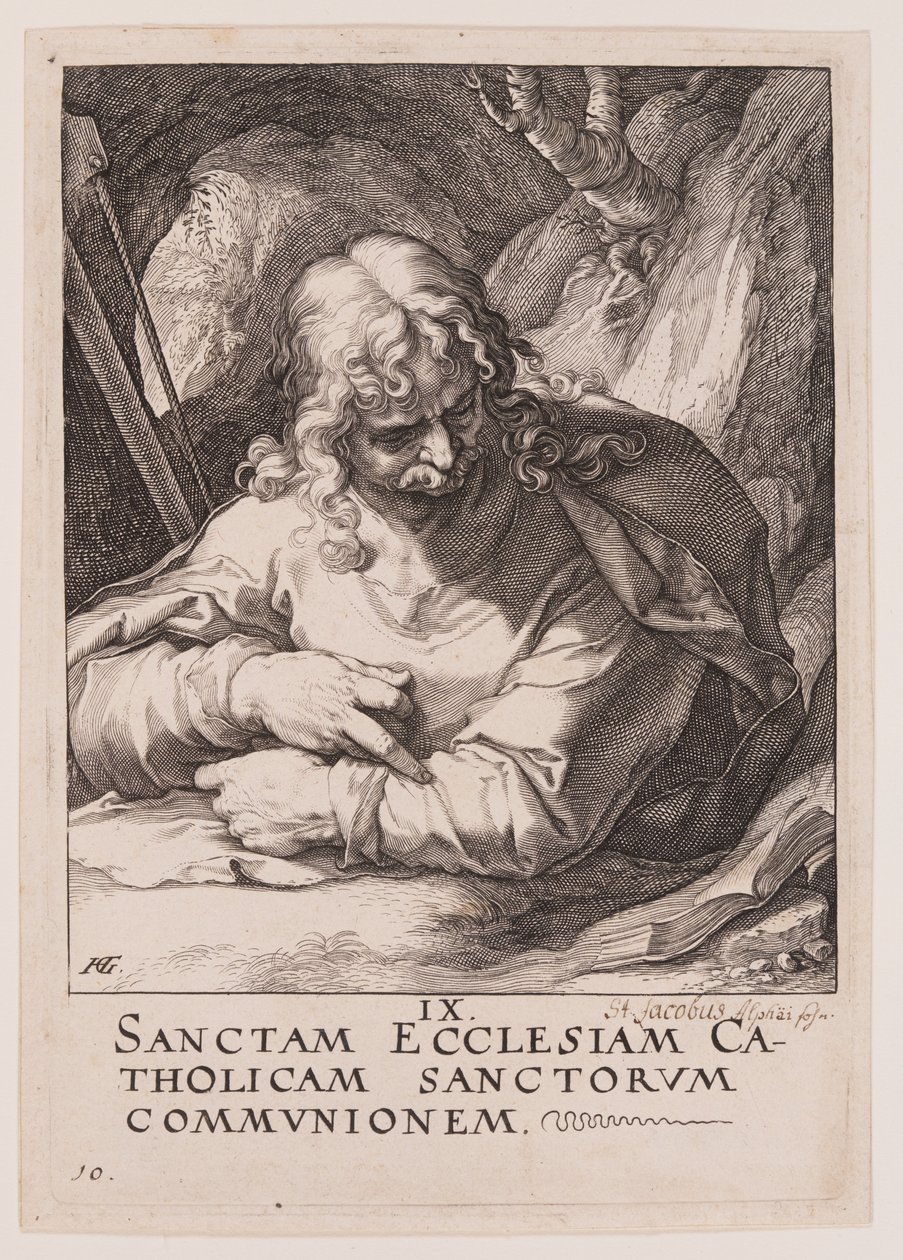 San Giacomo il Minore, da Cristo, gli Apostoli e San Paolo con il Credo da Hendrick Goltzius