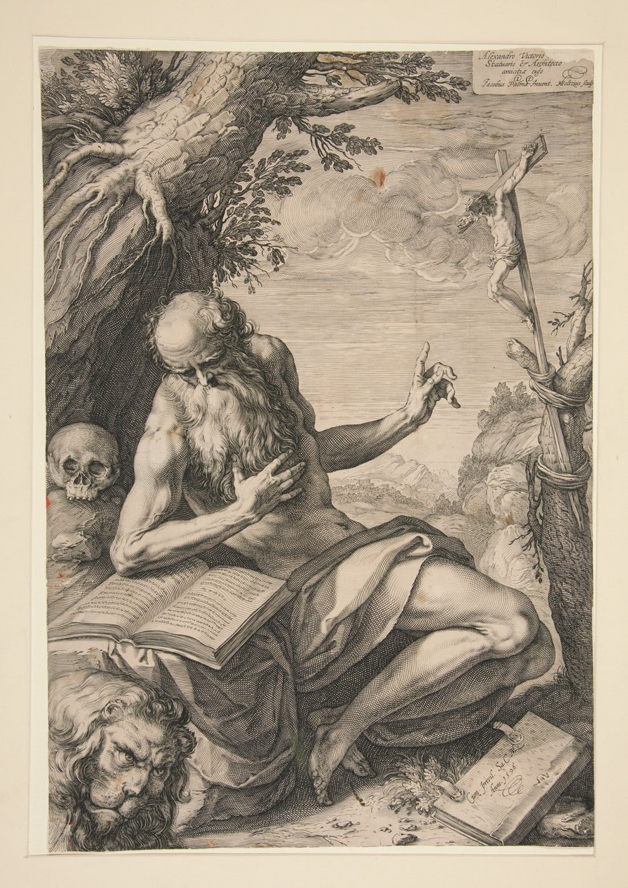 San Girolamo nel deserto da Hendrick Goltzius