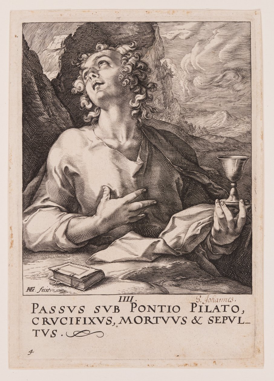 San Giovanni, da Cristo, gli Apostoli e San Paolo con il Credo da Hendrick Goltzius