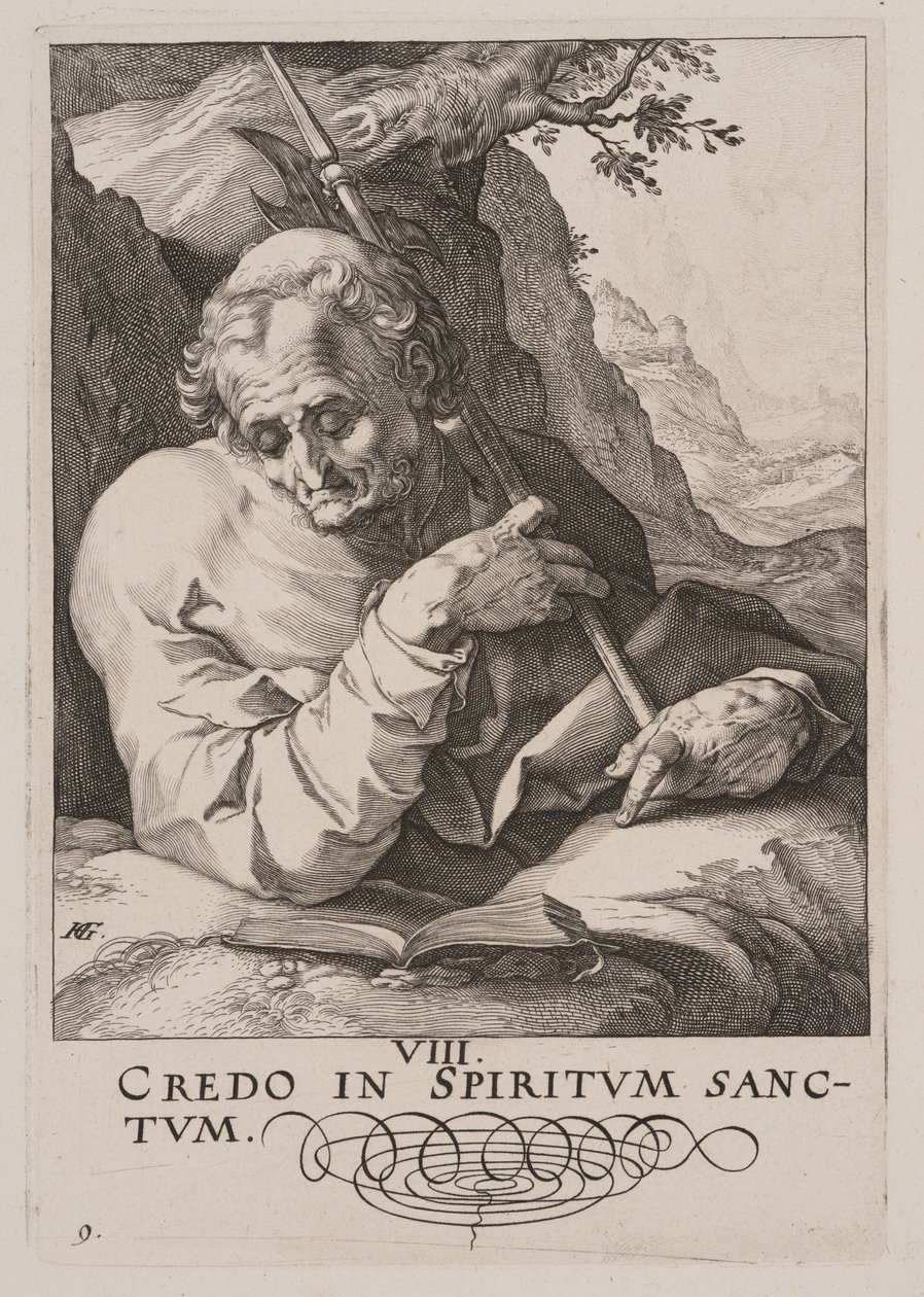 San Matteo, da Cristo, gli Apostoli e San Paolo con il Credo da Hendrick Goltzius