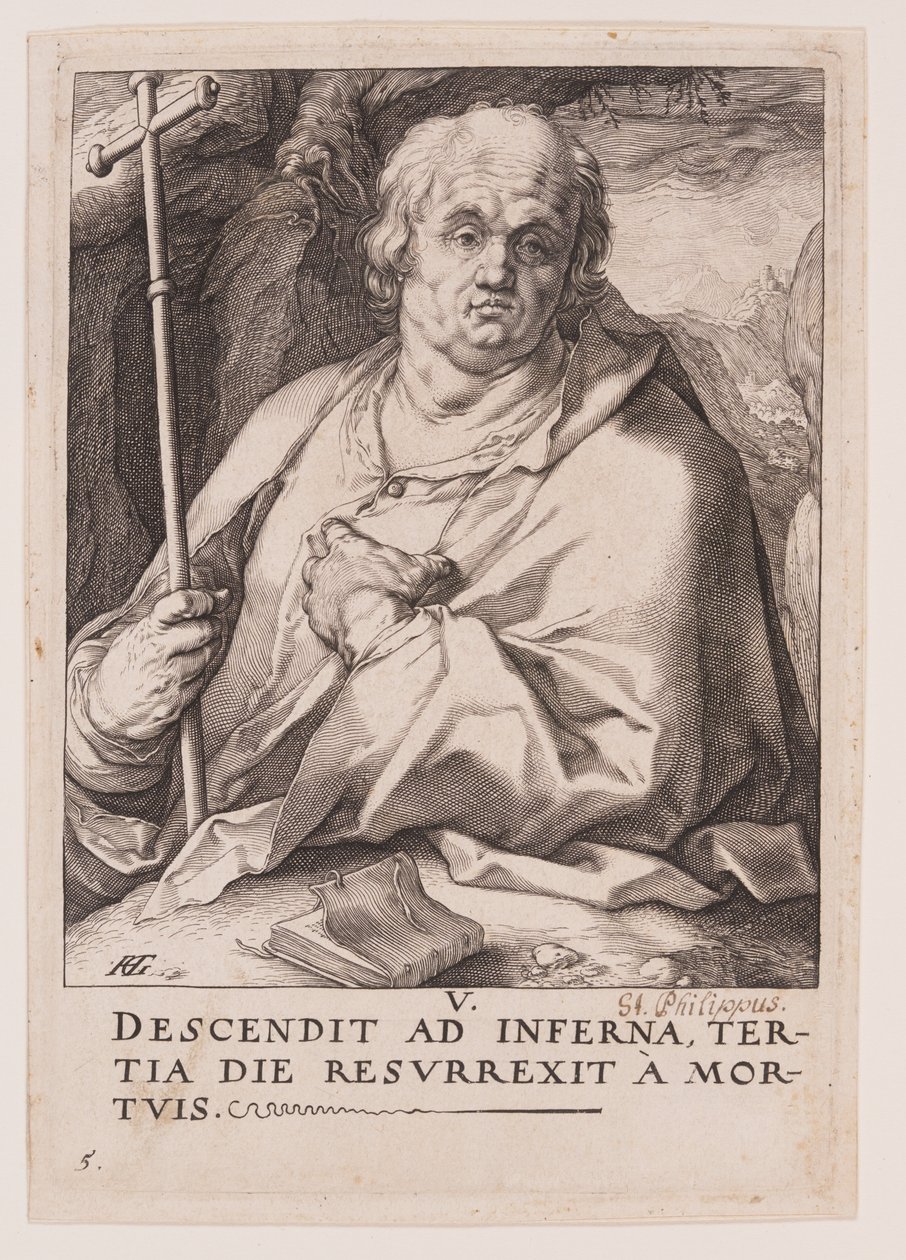San Filippo, da Cristo, gli Apostoli e San Paolo con il Credo da Hendrick Goltzius