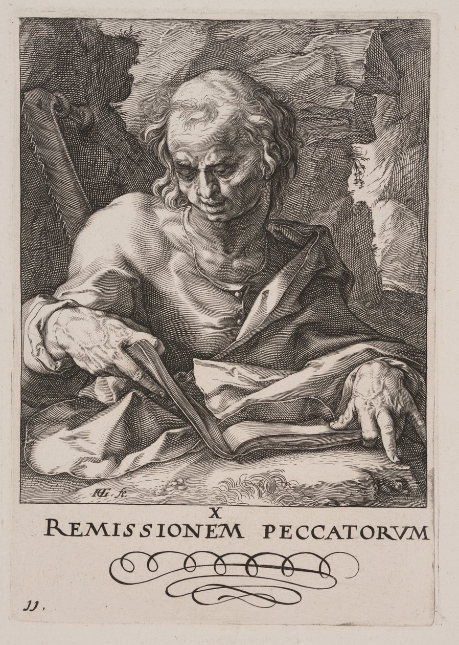 San Simone, da Cristo, gli Apostoli e San Paolo con il Credo da Hendrick Goltzius