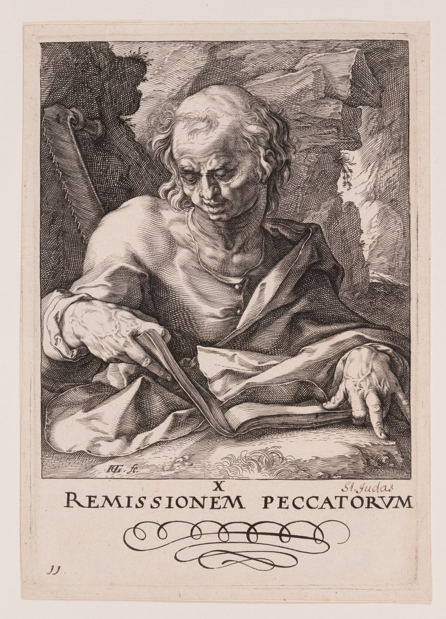 San Simone, da Cristo, gli Apostoli e San Paolo con il Credo da Hendrick Goltzius