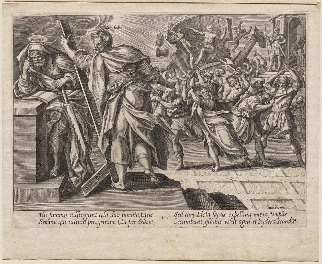 Santi Giuda Taddeo e Simone lo Zelota da Hendrick Goltzius