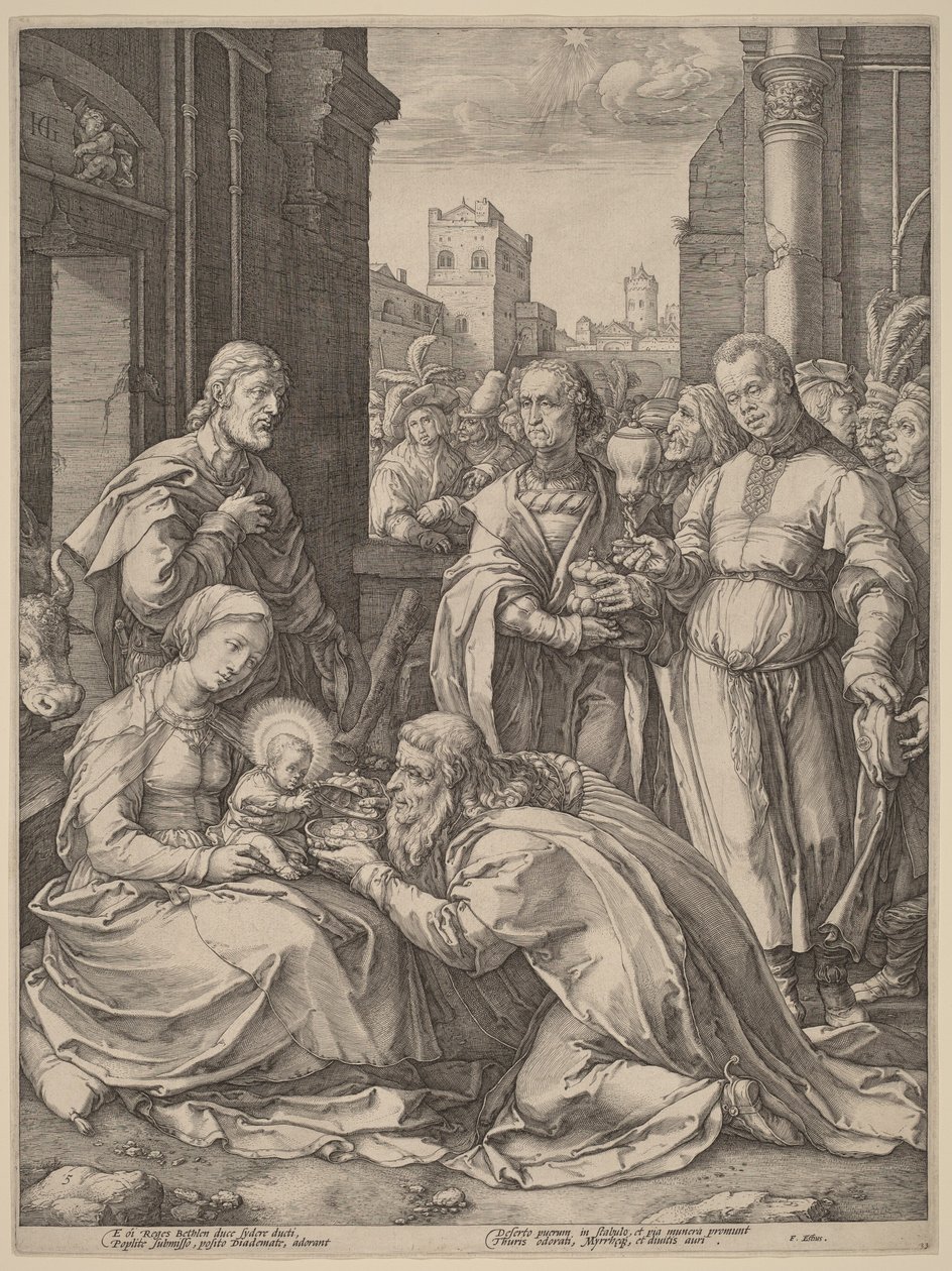 L’Adorazione dei Magi da Hendrick Goltzius