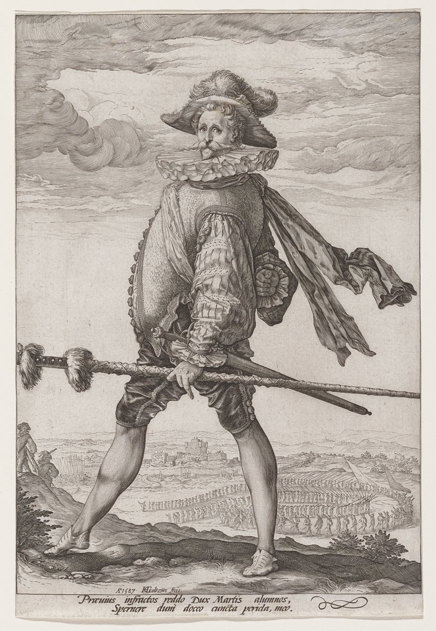 Il capitano della fanteria da Hendrick Goltzius