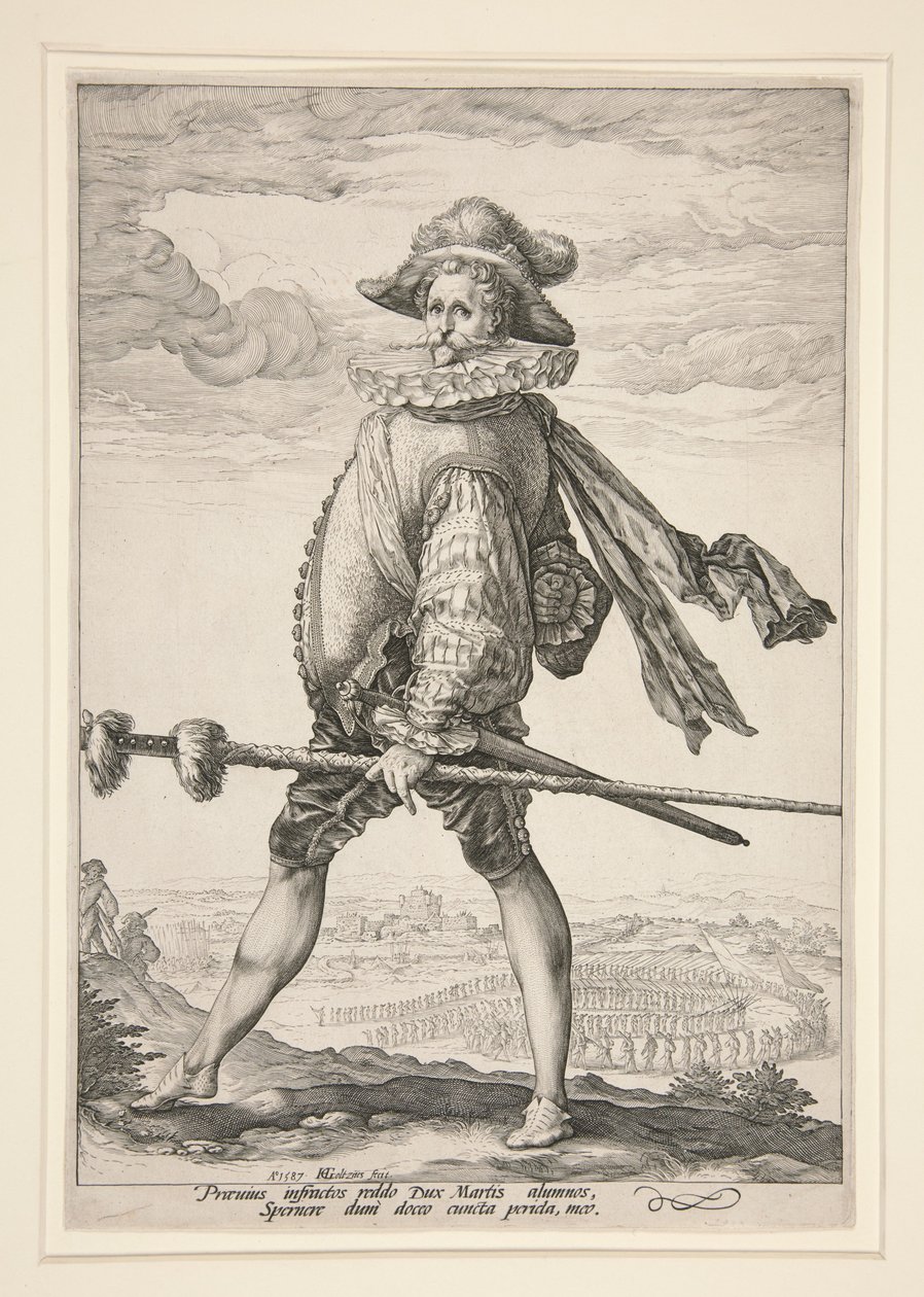 Il capitano della fanteria da Hendrick Goltzius