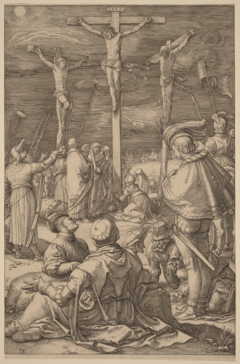 La crocifissione da Hendrick Goltzius