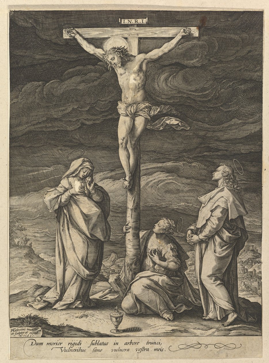 La crocifissione da Hendrick Goltzius
