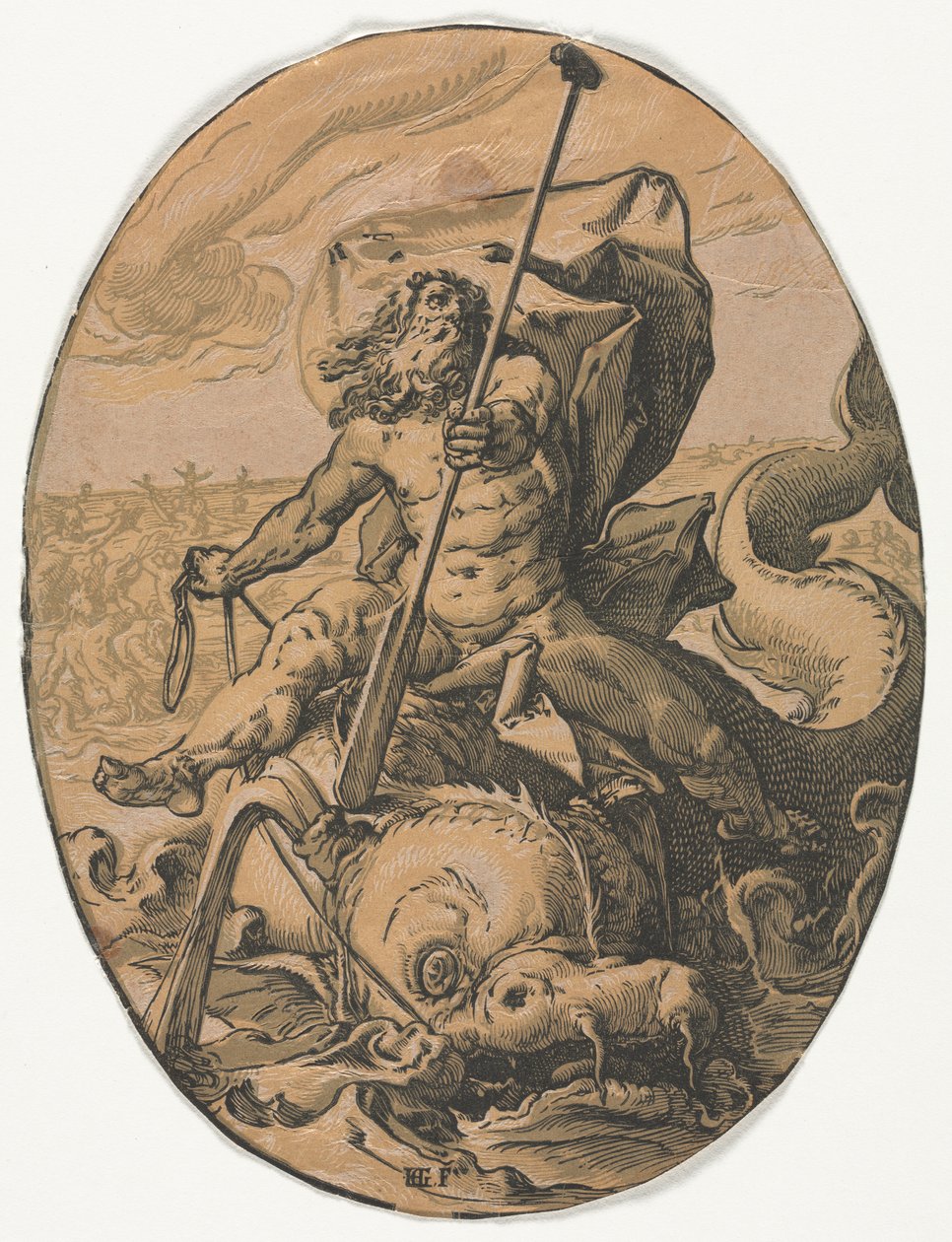 Le divinità: Oceano da Hendrick Goltzius