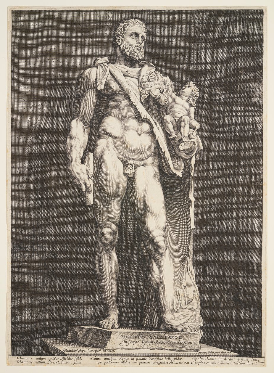 L'imperatore Commodo come Ercole, da Tre famose statue antiche a Roma