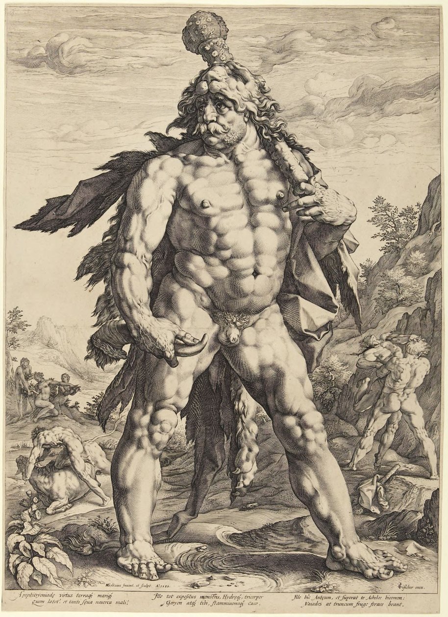 Il grande Ercole, o «Knollenman» da Hendrick Goltzius