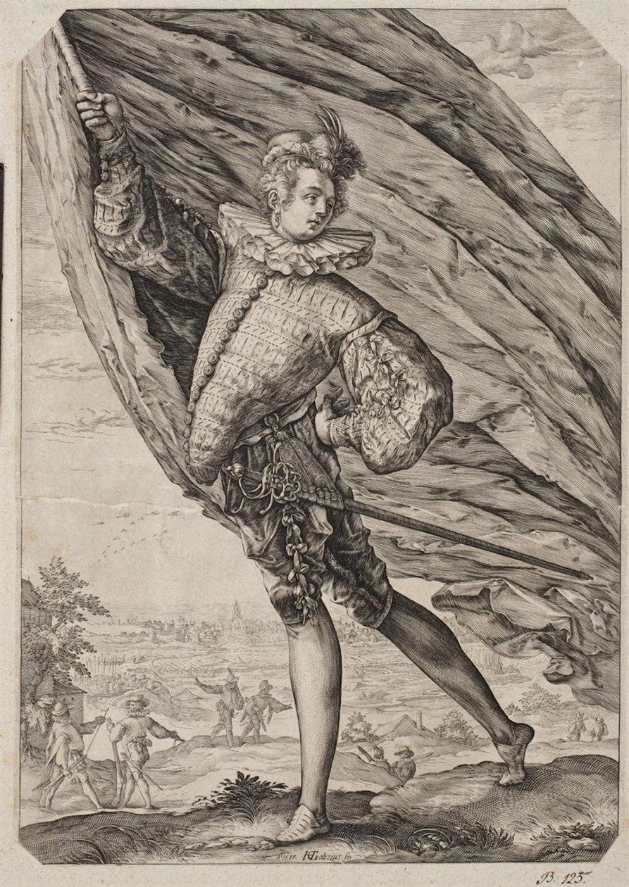 Il grande portabandiera da Hendrick Goltzius