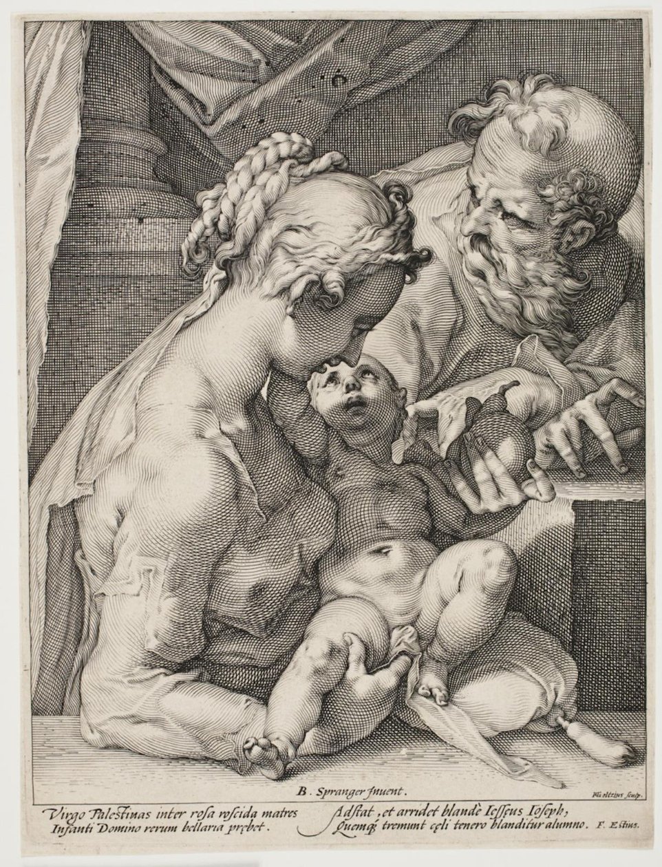 La Sacra Famiglia da Hendrick Goltzius
