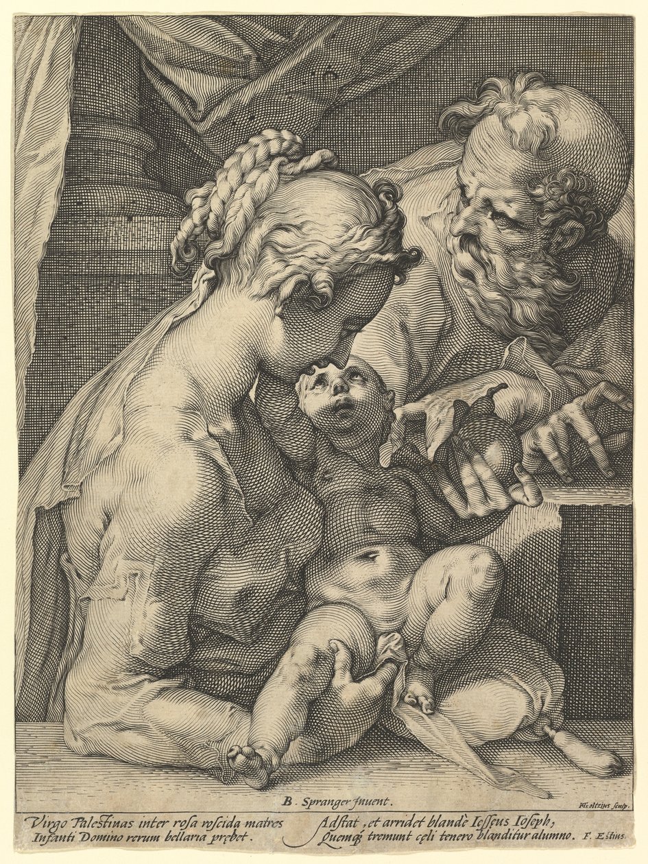 La Sacra Famiglia da Hendrick Goltzius