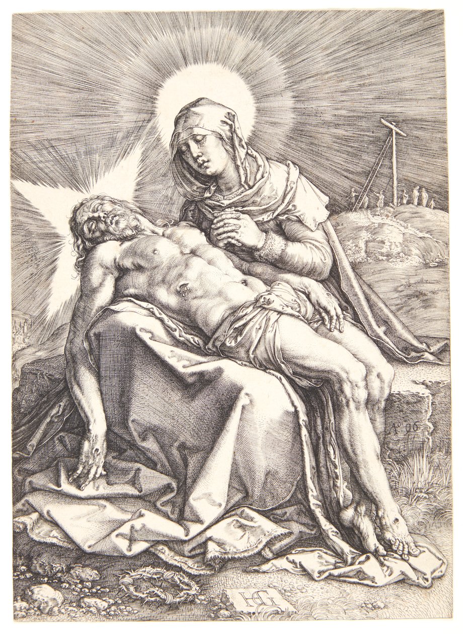 Il lamento della Vergine da Hendrick Goltzius