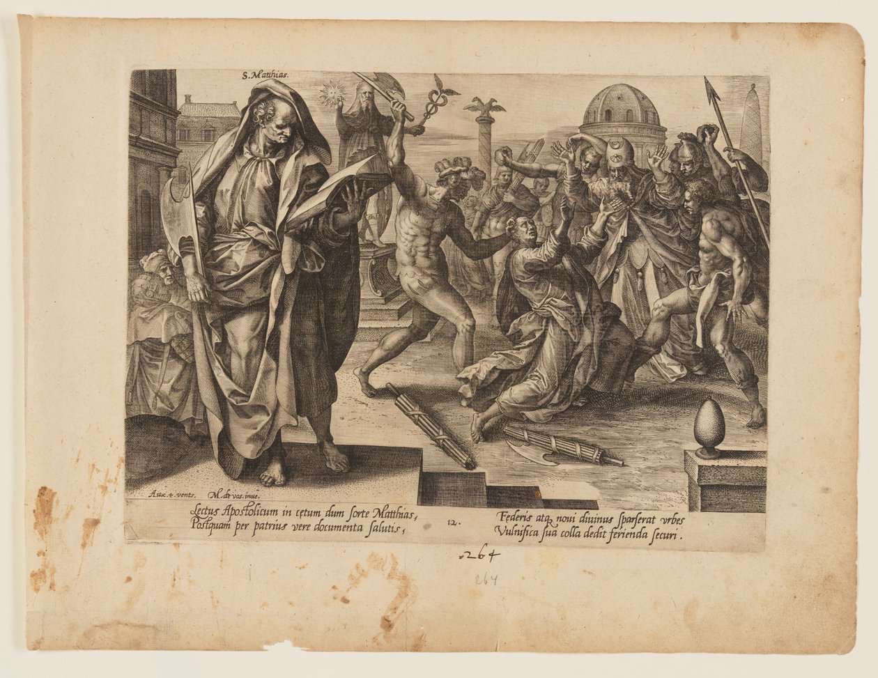 Il martirio di San Mattia, da Il martirio di Cristo e degli Apostoli da Hendrick Goltzius