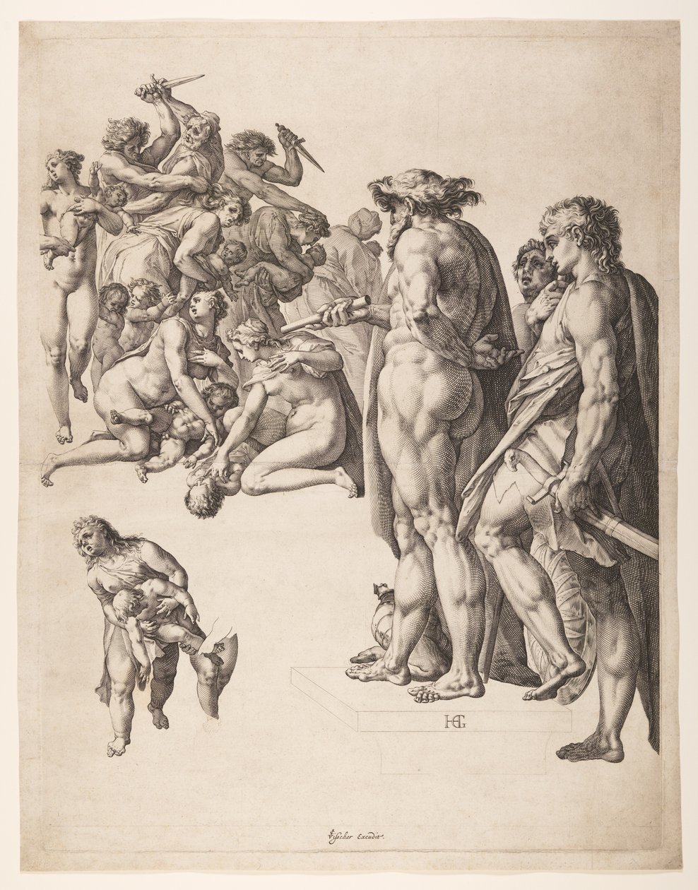 Il massacro degli innocenti da Hendrick Goltzius