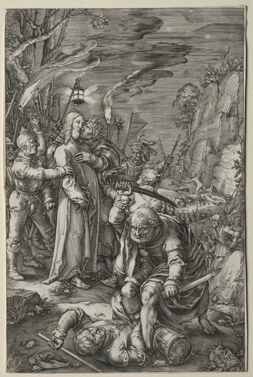 La Passione: Il Tradimento di Cristo da Hendrick Goltzius