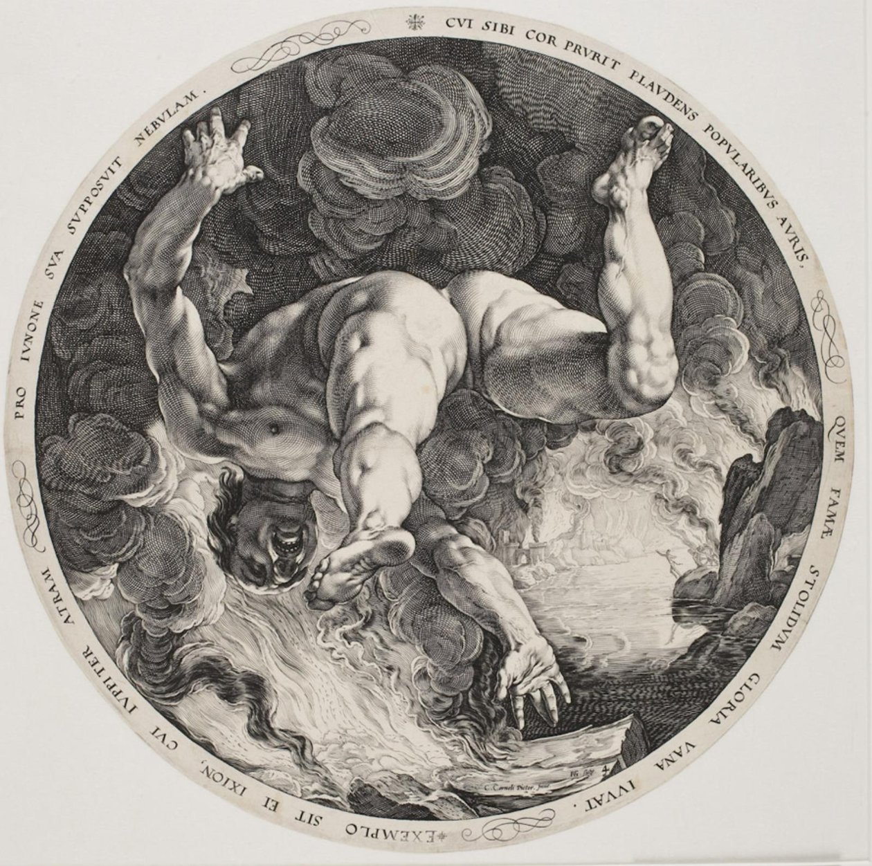 I quattro disgraziati - Issione da Hendrick Goltzius