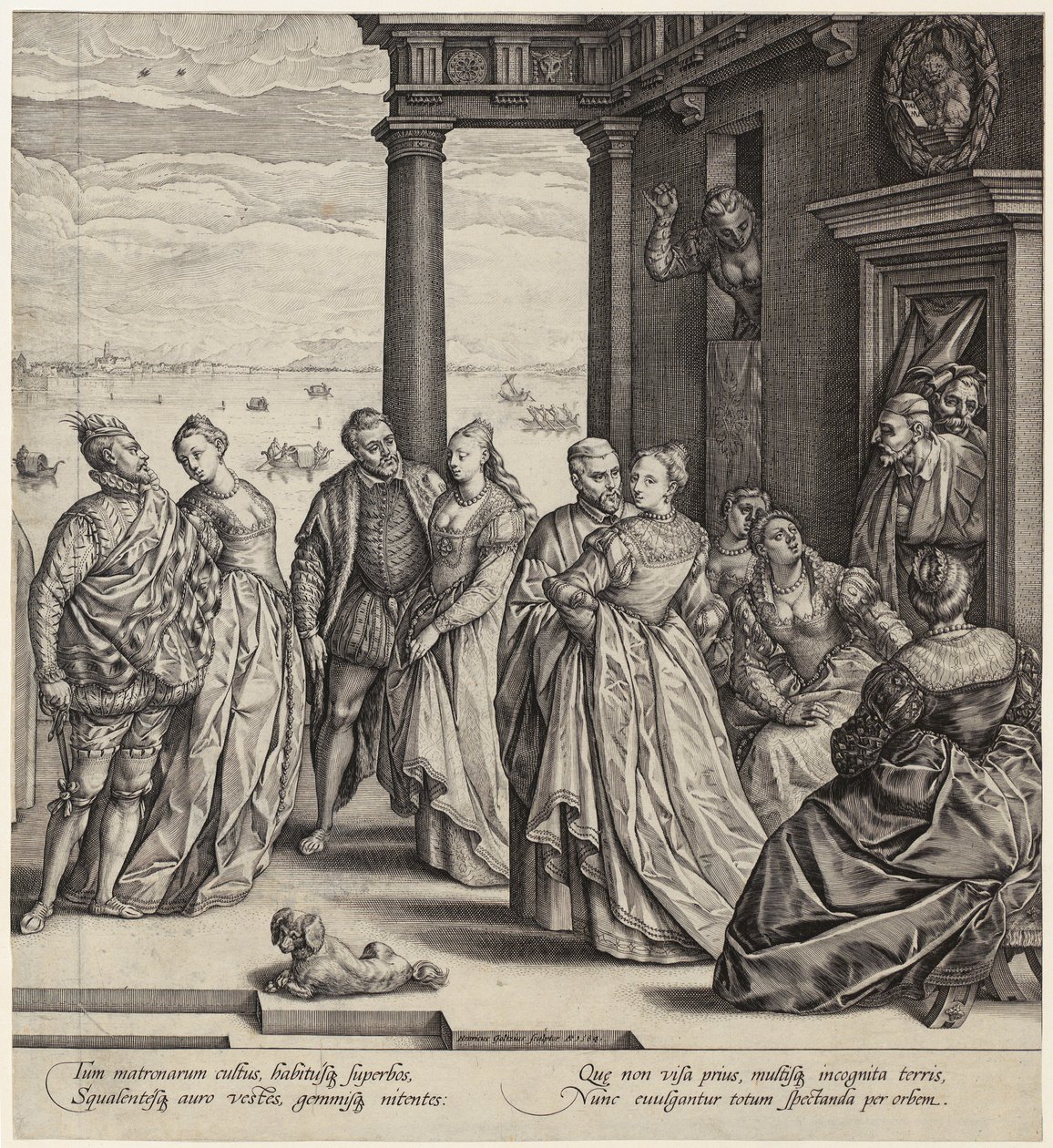 Matrimonio veneziano [metà destra della pagina] da Hendrick Goltzius