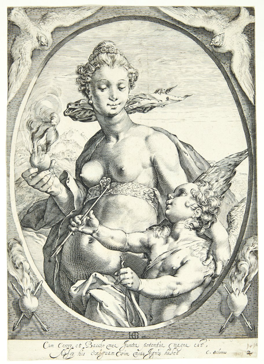 Venere e Cupido da Hendrick Goltzius