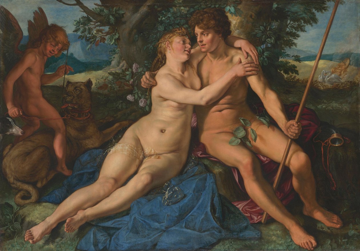 Venere e Adone da Hendrick Goltzius