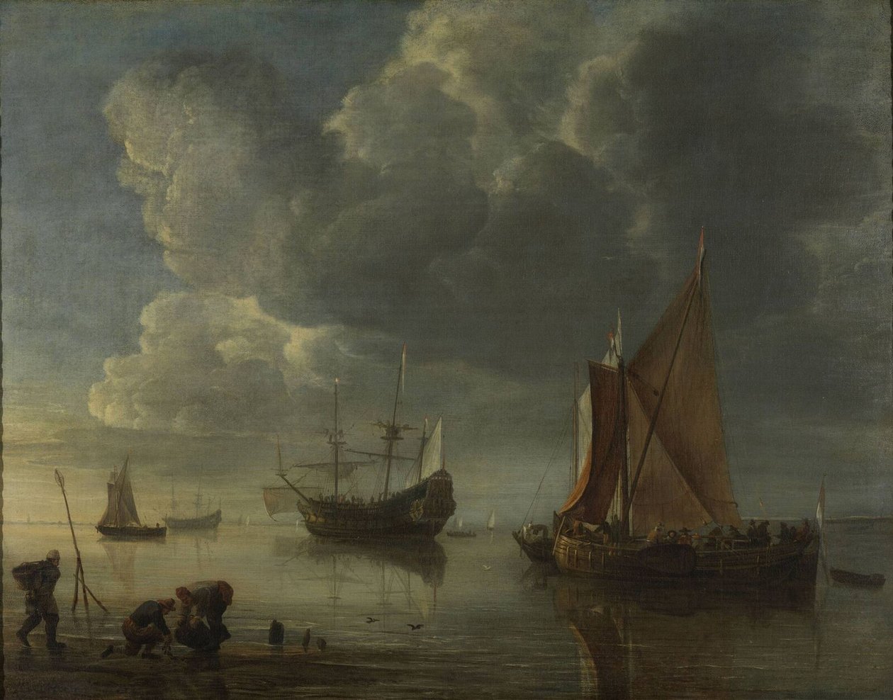 Mare Calmo da Hendrick Jacobsz. Dubbels