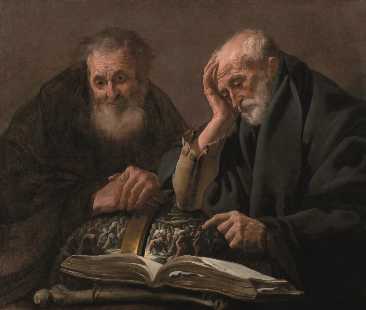 Democrito ed Eraclito, c. 1619-20 da Hendrick Jansz Terbrugghen