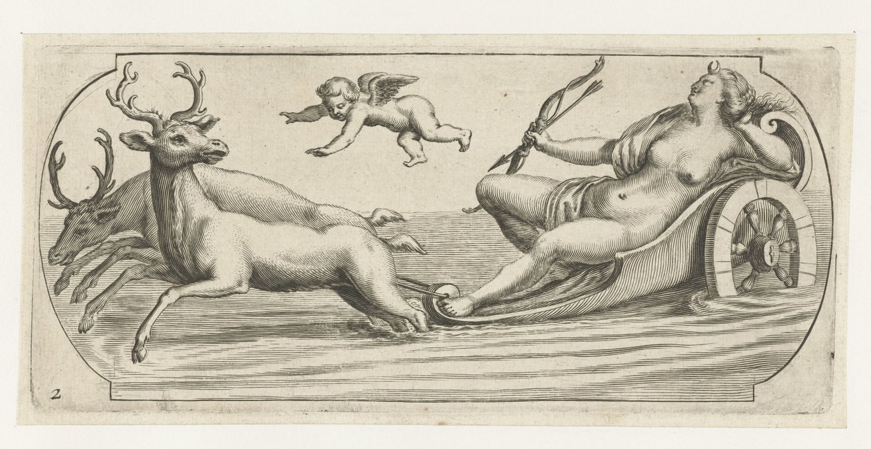 Diana con arco e frecce da Hendrick de Keyser (I)