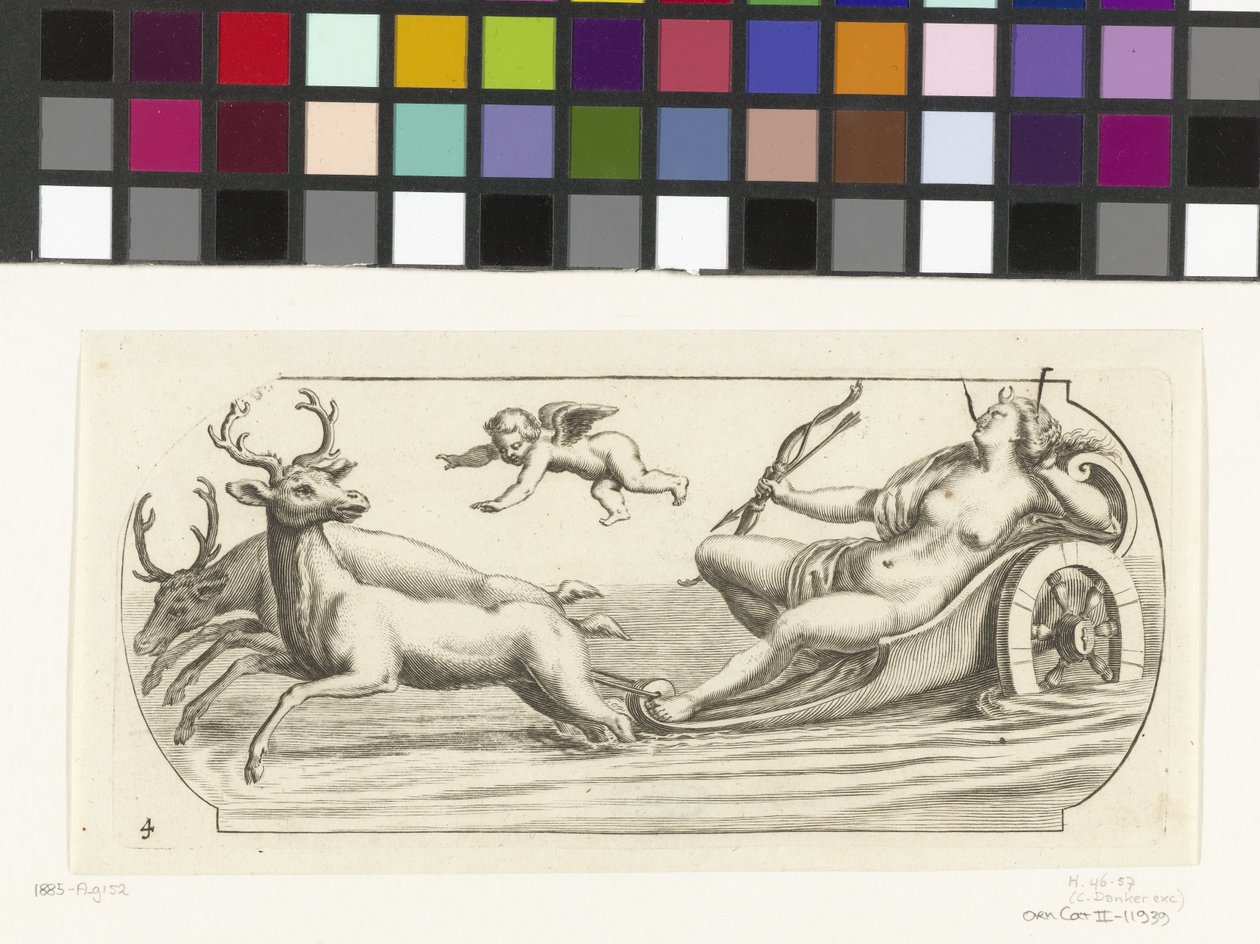 Diana su un carro da guerra da Hendrick de Keyser (I)