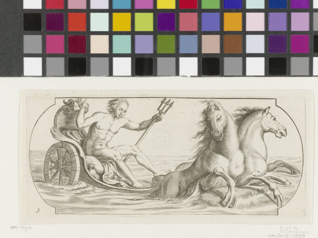 Nettuno su un carro da guerra da Hendrick de Keyser (I)