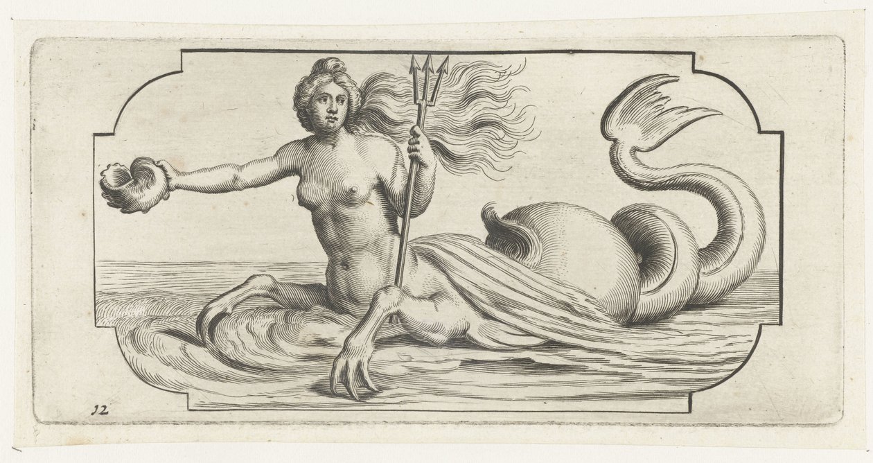 Figura femminile con tridente di Nettuno da Hendrick de Keyser (I)