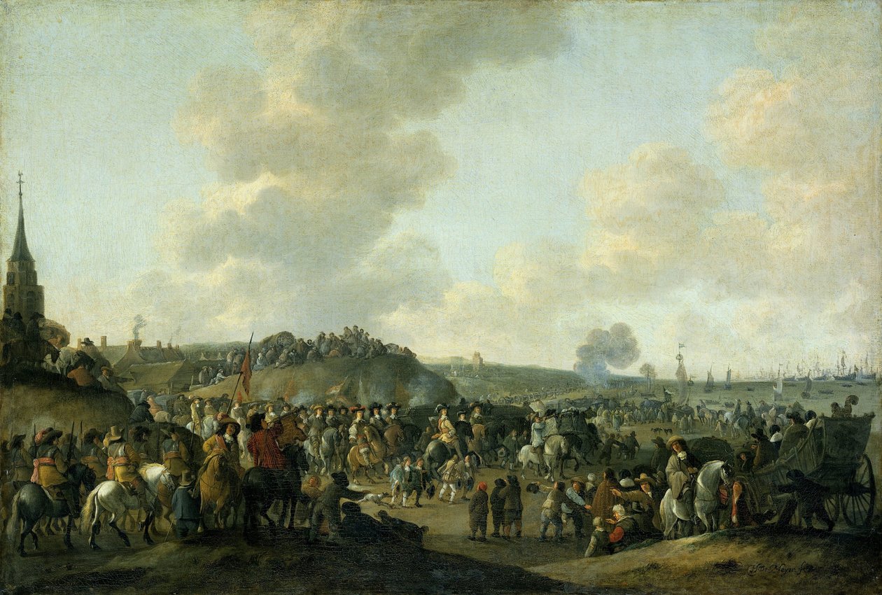 La partenza di Carlo II d