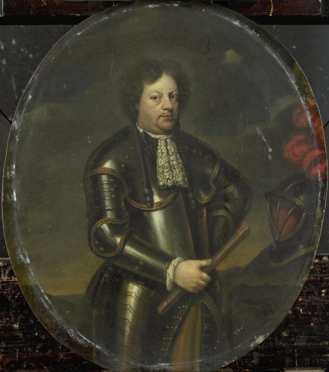 Ritratto del Maggior Generale Hans Willem, Barone van Aylva, detto Il Generale Formidabile da Hendrick de Valk