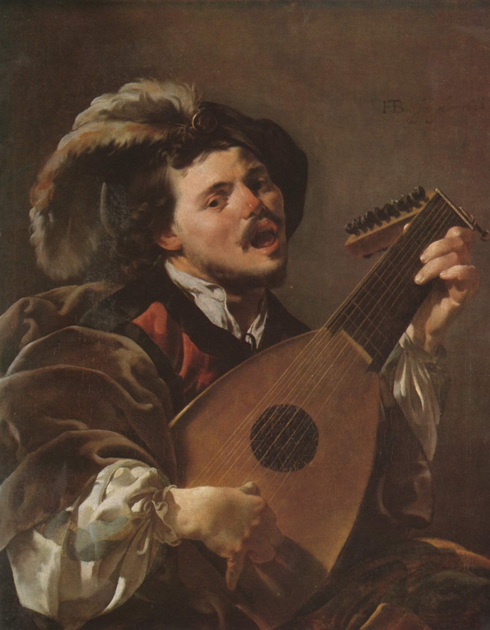 Olandese: Zingende lute spelen man Un uomo che suona un liuto da Hendrick ter Brugghen