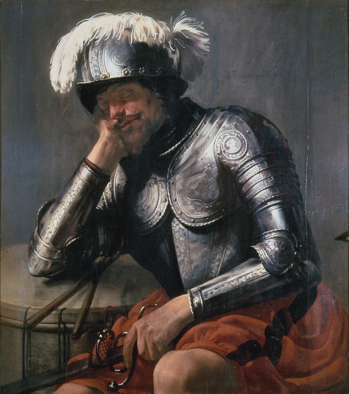 Marte addormentato da Hendrick ter Brugghen